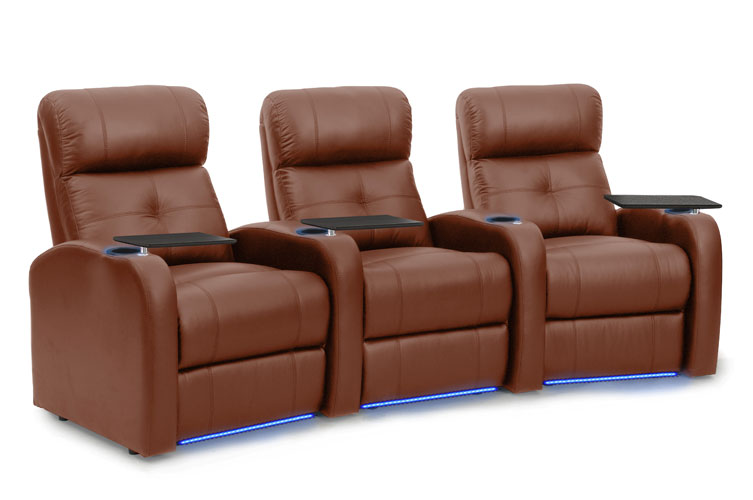 cognac leather recliners