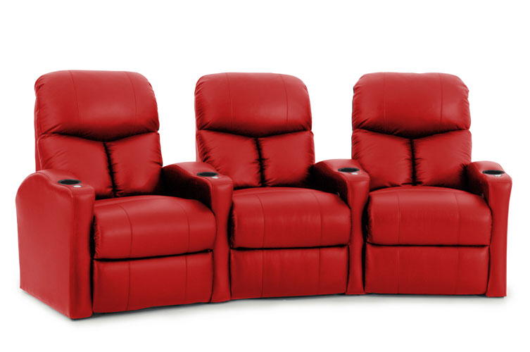 three bolt red recliners