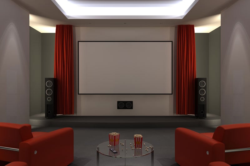 home theater curtains