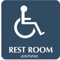 handicapped restroom sign