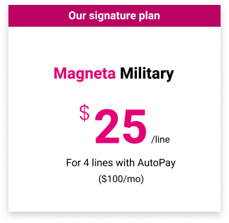 Magneta military discount