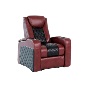red leather stylish recliner