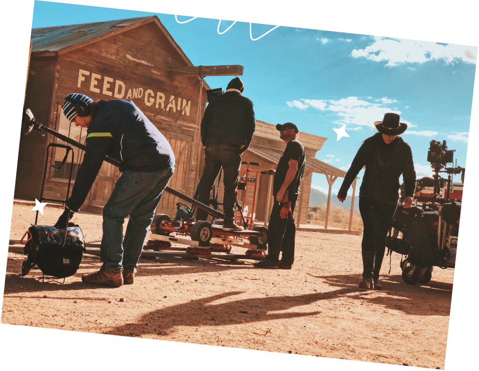 filming an old western