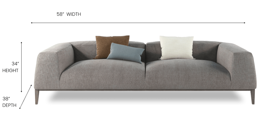 A Guide To Sofa Dimensions Sizes