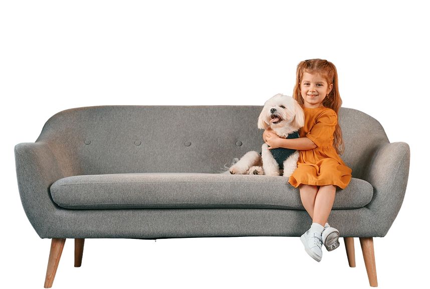 Children Dog Leather Sofa