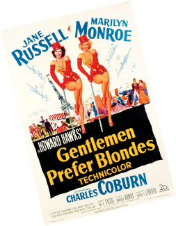 Gentlemen Prefer Blondes - small poster