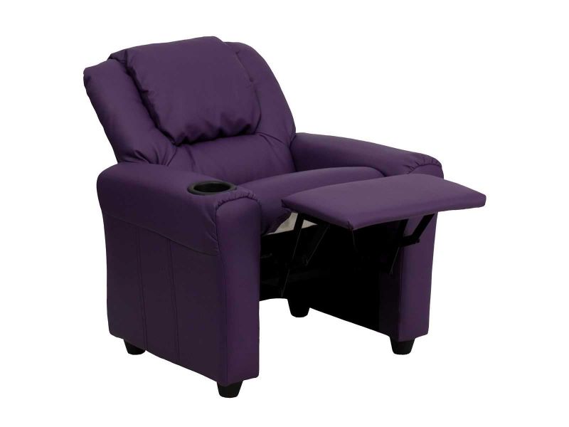 Recliner Purple Faux Leather Seatup, Purple Leather Recliner