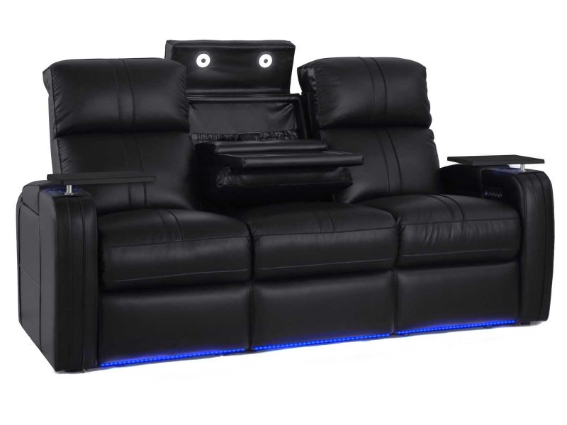 Octane Seating Flash Hr Power Reclining, Reclining Sofa With Drink Holder