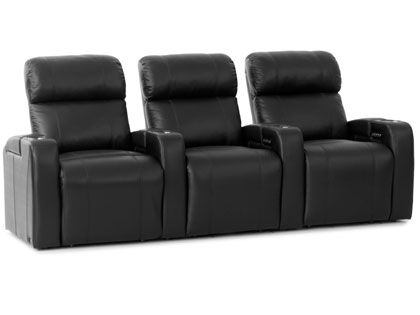 curve black power reclining chair