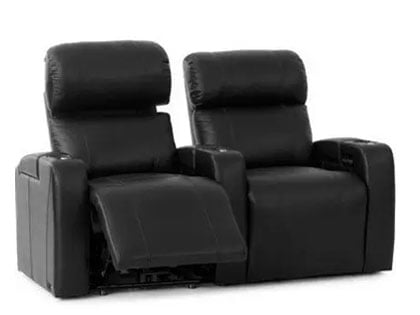 curve black power reclining chair