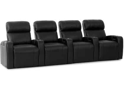curve black power reclining chair