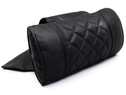 Octane Seating OCT BL Black Leather Recliner Neck Pillow OCT-PILLOW-BL