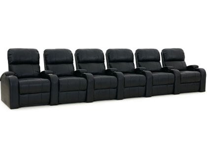 leather home theater seating
