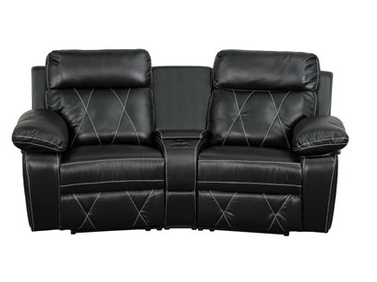 black curved sectionals