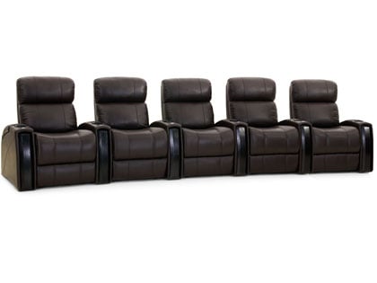 nitro home theater chairs brown leather
