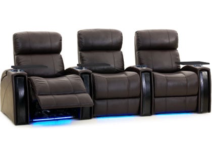 nitro home theater chairs brown leather
