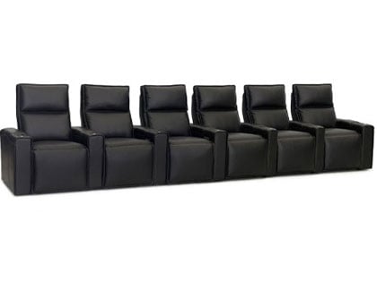 pillow hr theater seating in genuine leather
