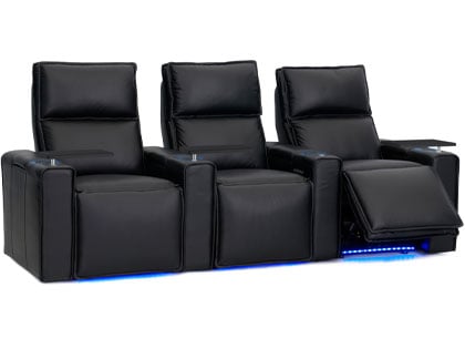pillow hr theater seating in genuine leather
