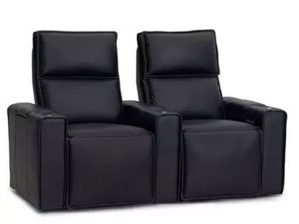 pillow hr theater seating in genuine leather
