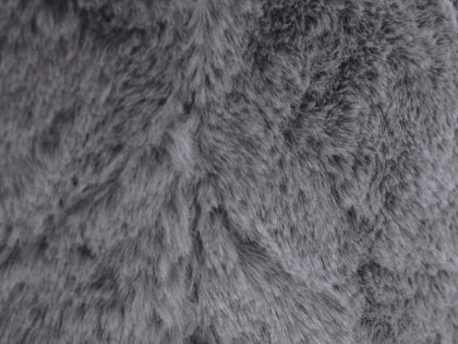 Faux Graphite Rabbit Fur Cover