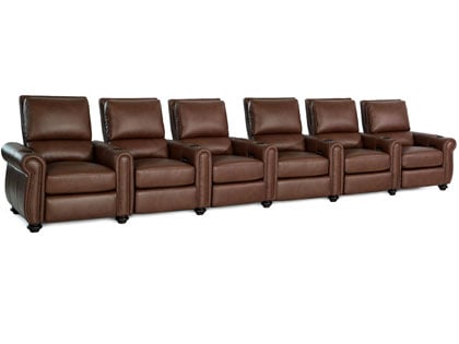 stallion chocolate brown theater seating
