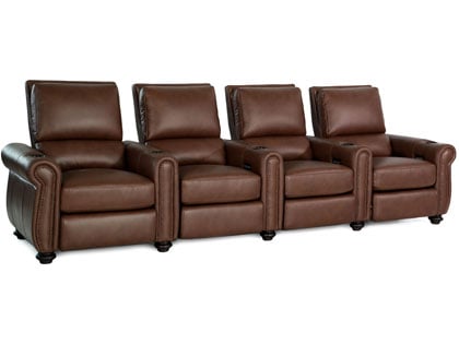 stallion chocolate brown theater seating
