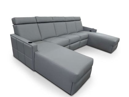 Fortress Westend leather sectional sofa