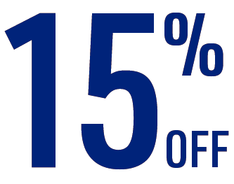 15% off