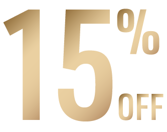 15% off