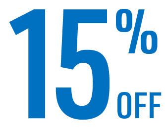 15% off