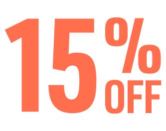 15% off