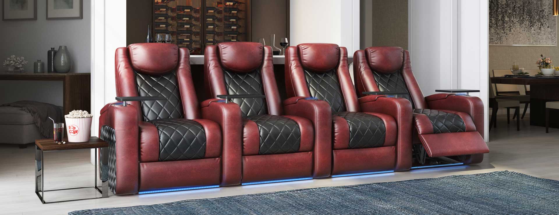 Azure LHR Series theater seating dimensions