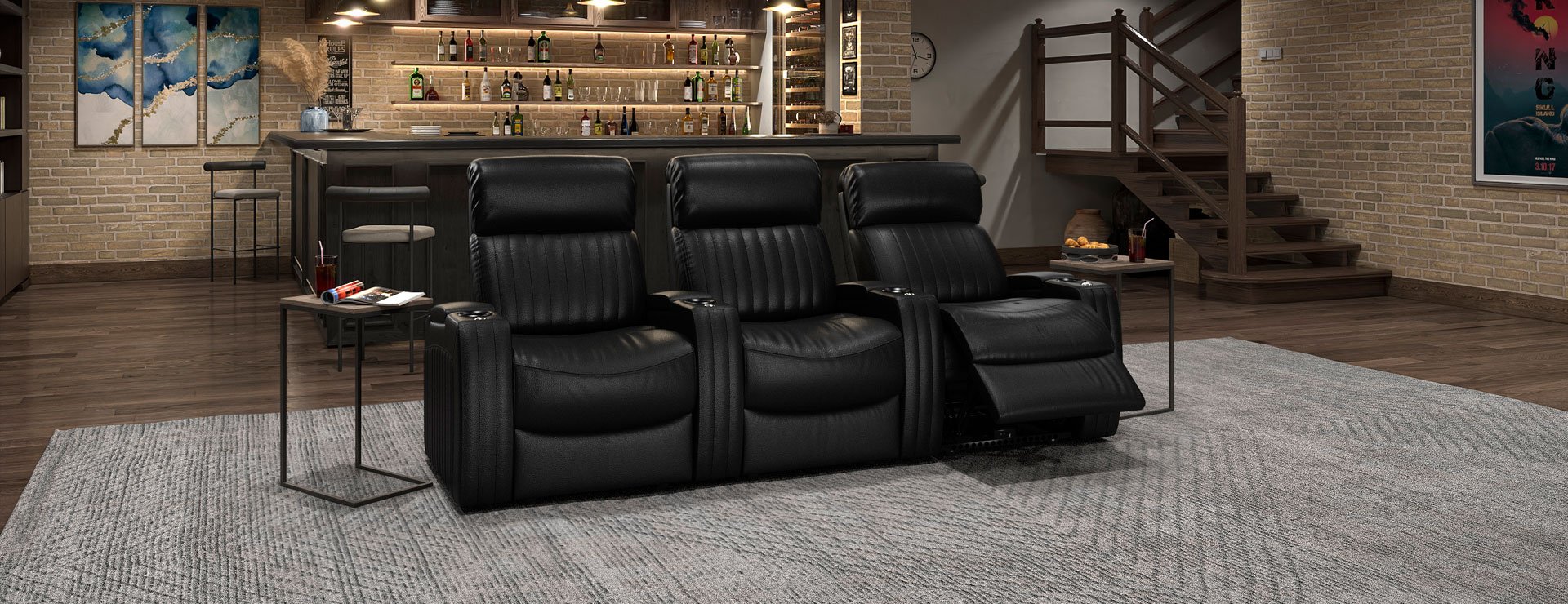 Epic LHR Massage automatic up an down recliners