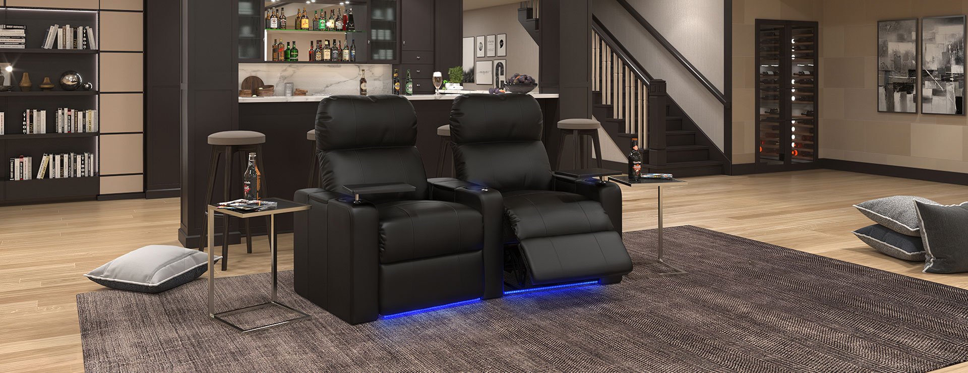 Turbo XL700 2 row home theater seating