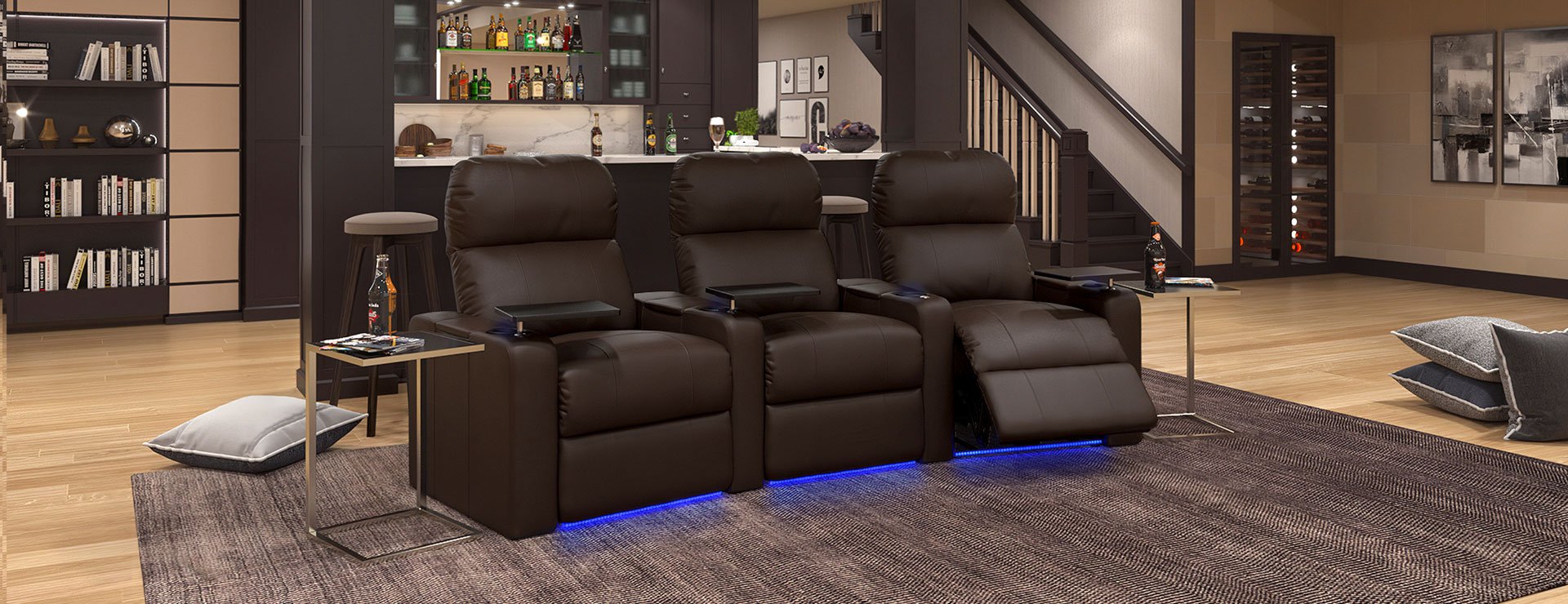 turbo XL700 leather reclining entertainment recliners