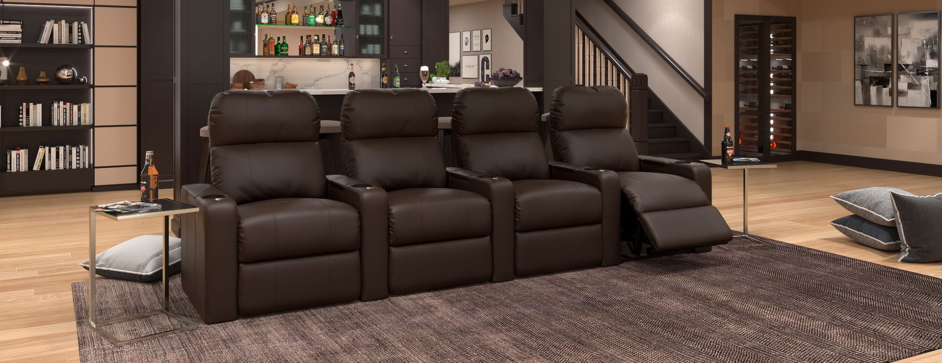 turbo XL700 leather movie room chairs