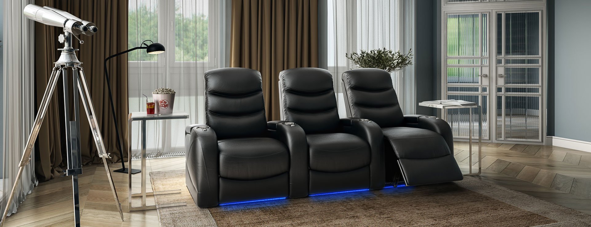 Stealth XL450 home theater seating luxury